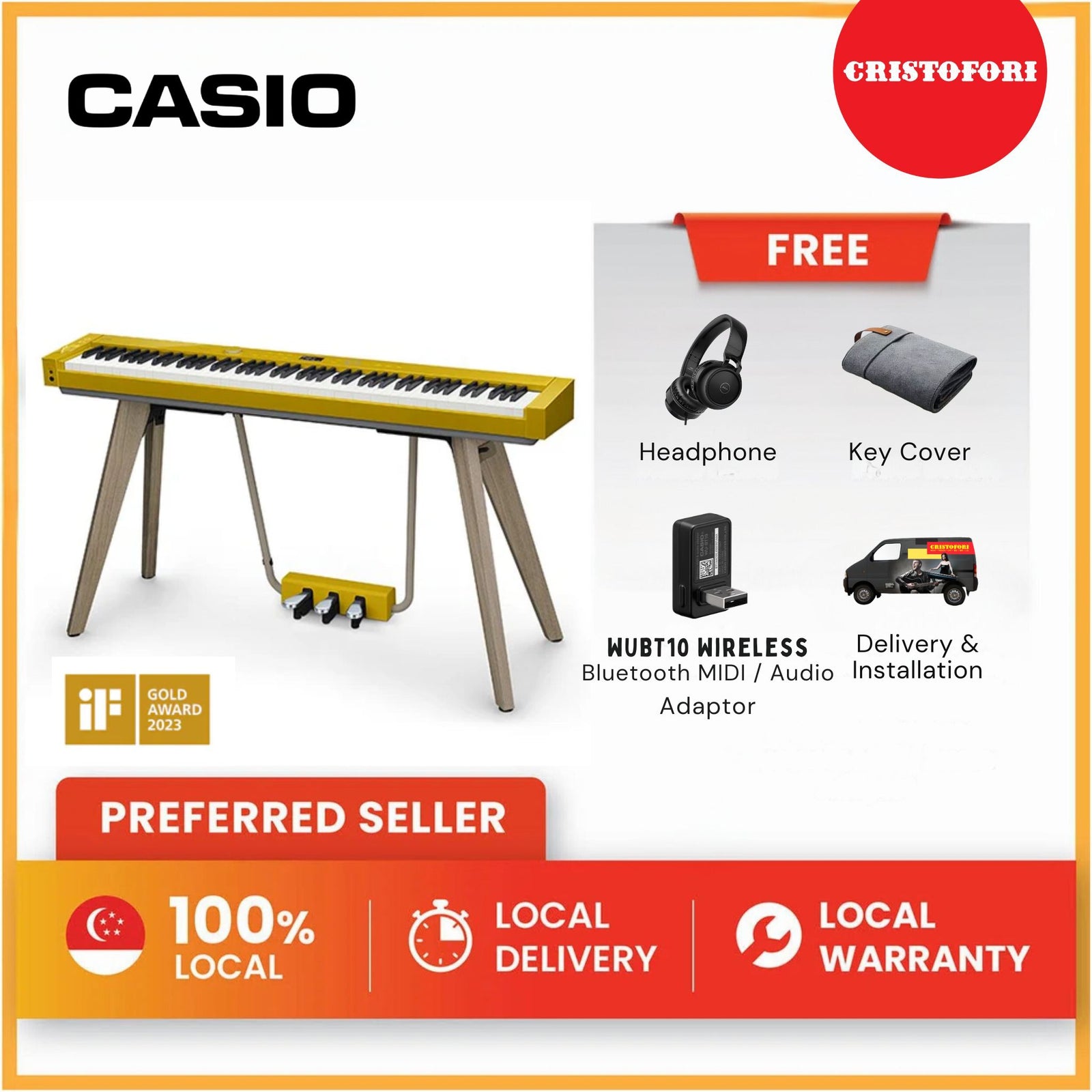 Casio Digital Piano PX-S7000 HM