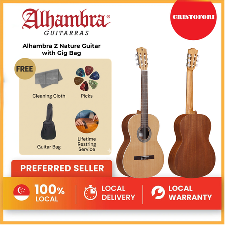 Alhambra Z Nature Guitar with Gig Bag