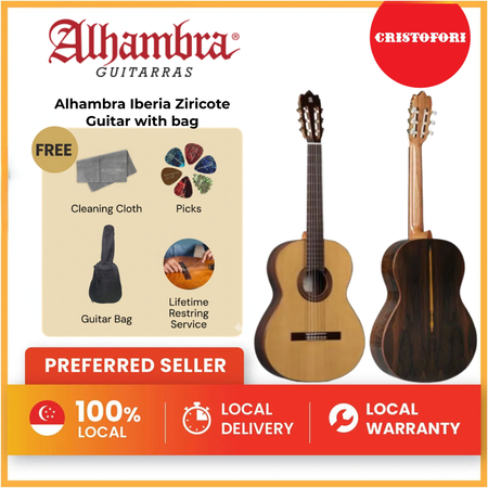 Alhambra Iberia Ziricote Guitar with bag