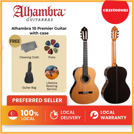 Alhambra 10 Premier Guitar with case
