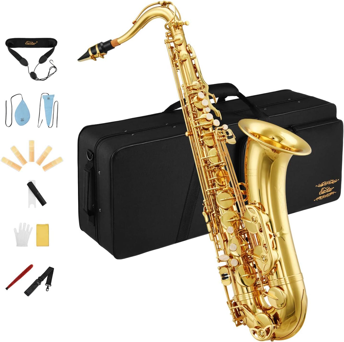 Eastar Bb Tenor Saxophone AS-Ⅱ Gold Lacquer