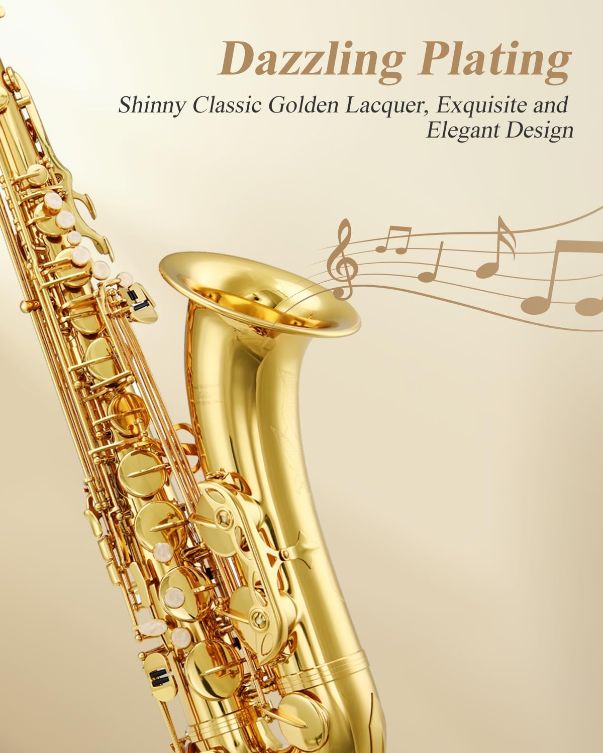 Eastar Bb Tenor Saxophone AS-Ⅱ Gold Lacquer