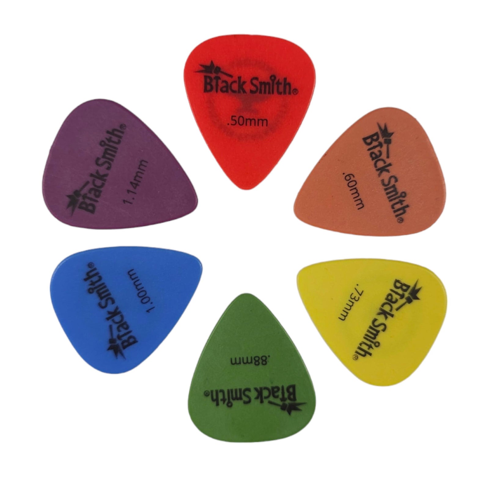 Black Smith Standard Guitar Pick (Bag of 12) - 1.0mm (Blue) - SDP010BE-H