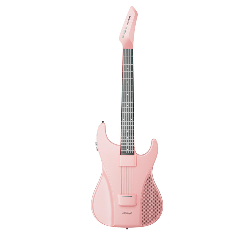 AeroBand Pain-Free Stringless Acoustic-Electric Travel Guitar Full Set (Pink)