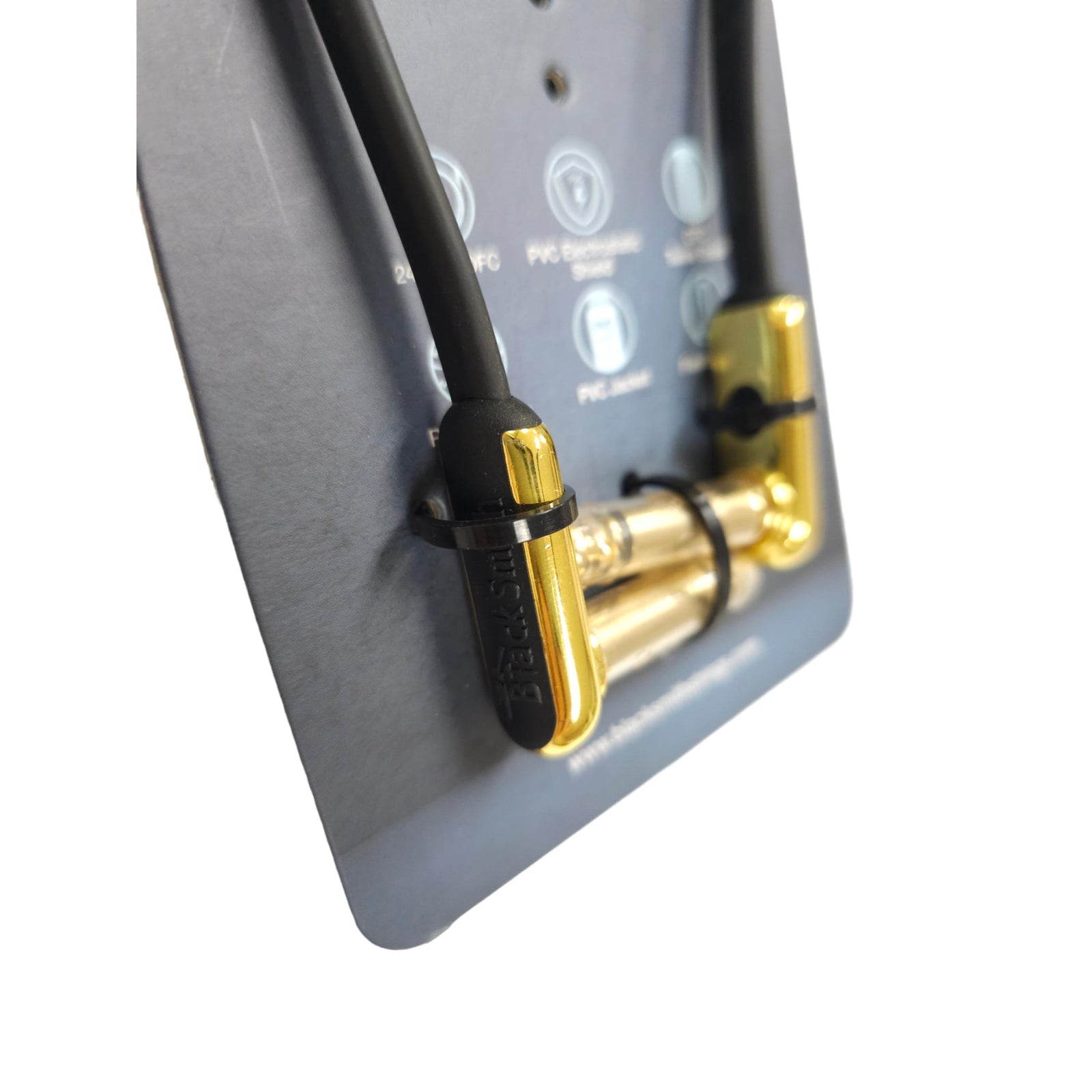 Black Smith GSFPC-30 Gold Flat Patch Cable Angle to Angle 30cm