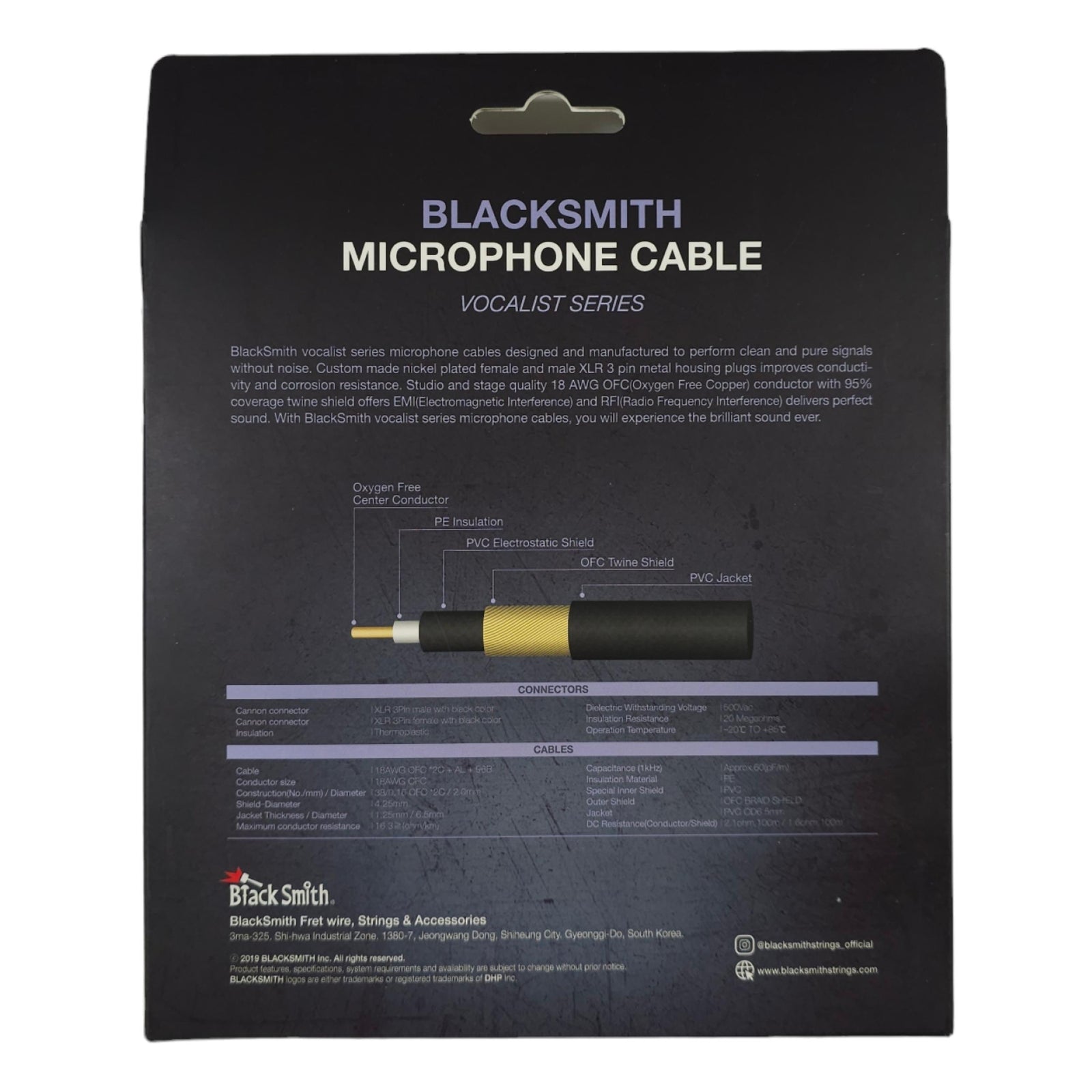 Black Smith VS-XLRFTXLRM3 Mic Cable 3M - XLR (Female) to XLR (Male)