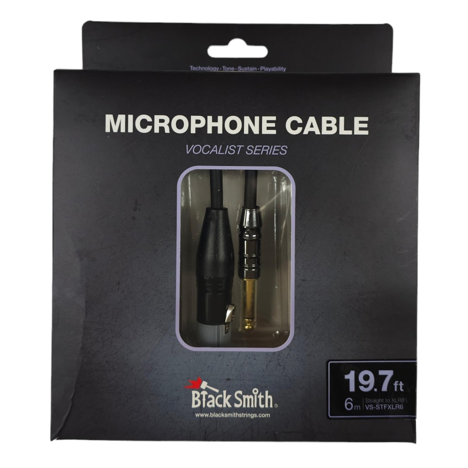 Black Smith VS-STFXLR6 Mic Cable 6M - Mono to XLR (Female)