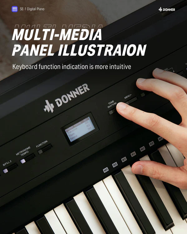 DONNER Digital Piano SE 1 Black Cristofori Music