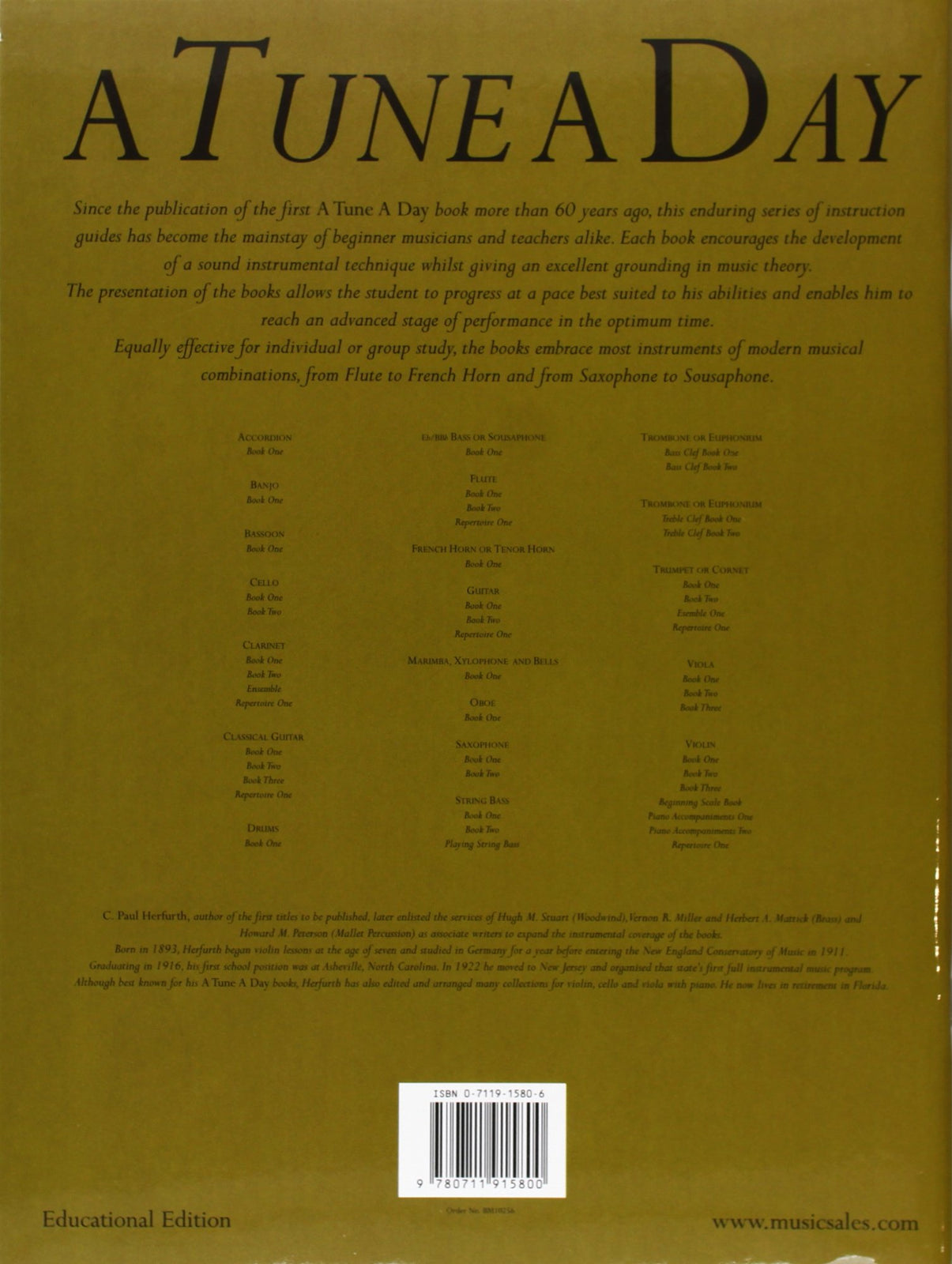 MSL Tune A Day Tbn/Euph Bass Clef Book 1
