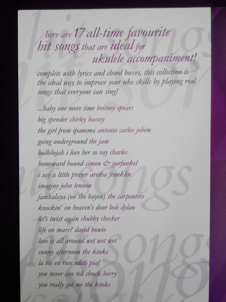 MSL All Time Hits SNGS for Ukulele Uke BK – Cristofori Music