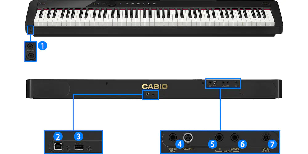 Casio Digital Piano PX-S5000 BK