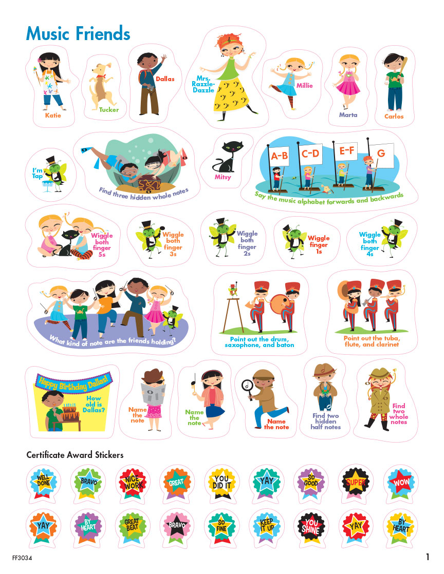 My First Piano Adventure Sticker Book