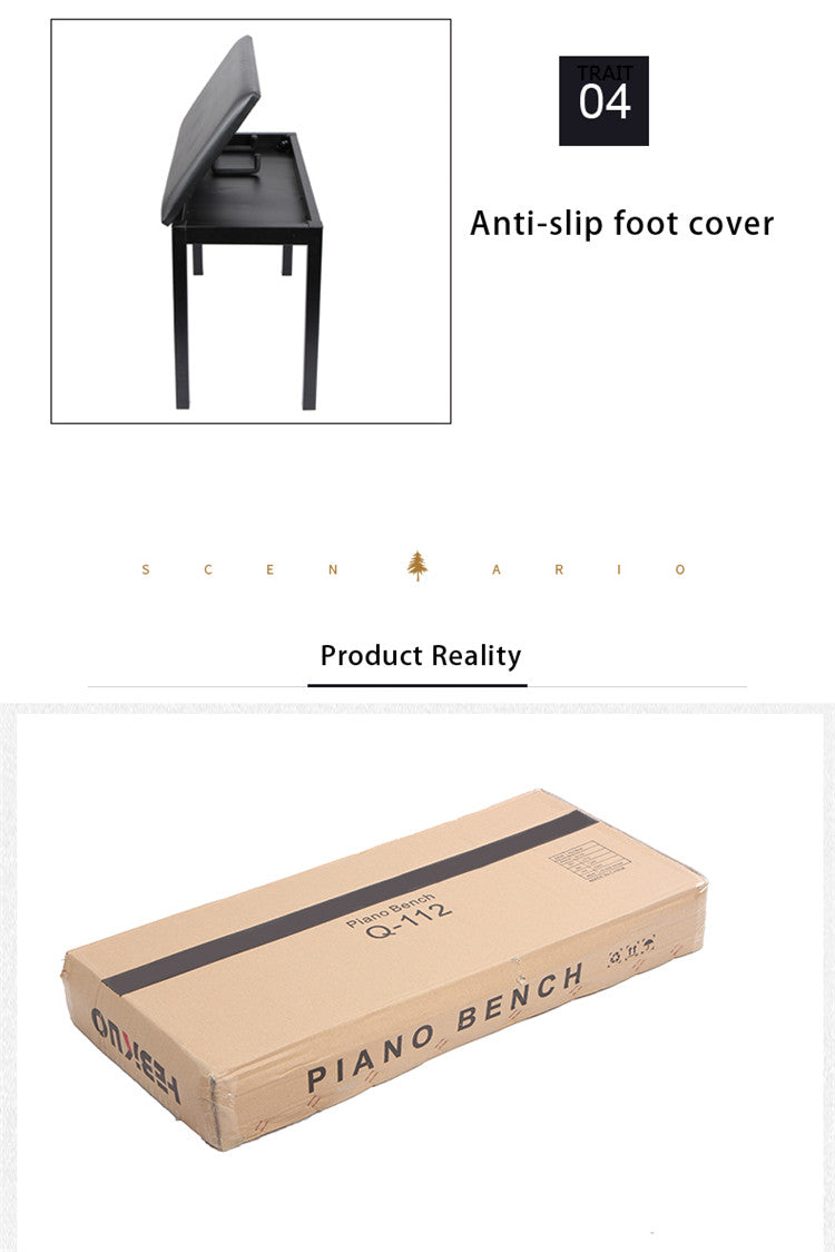 Q-112 Double Digital Piano Stool