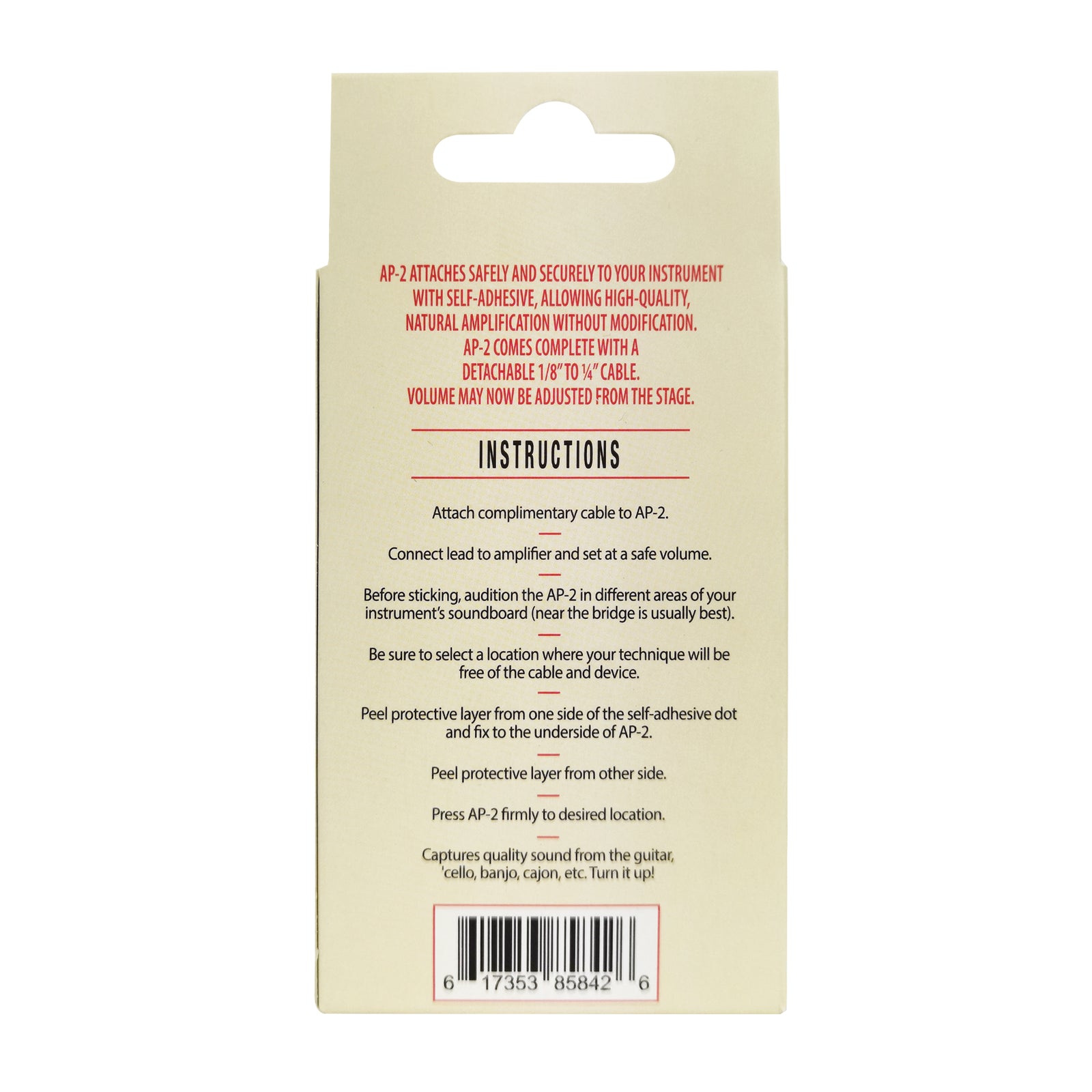 KNA AP-2 Acoustic Gtr Pickup