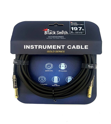 Black Smith GSIC-STS6 Gold Cable Straight to Straight Mono 6M
