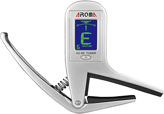 Aroma AC-05 Clip-on Guitar Tuner & Capo 2-in-1