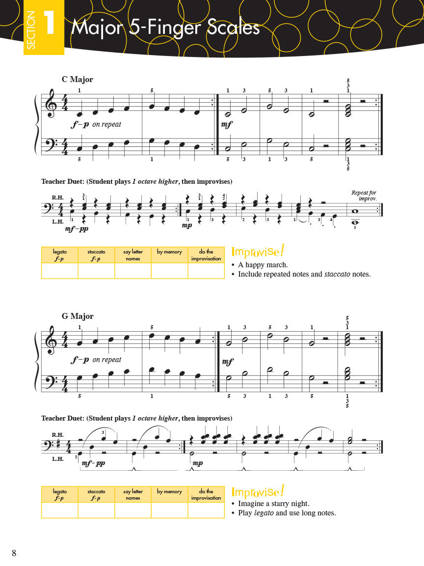 Piano Adventures Scale And Chord 1