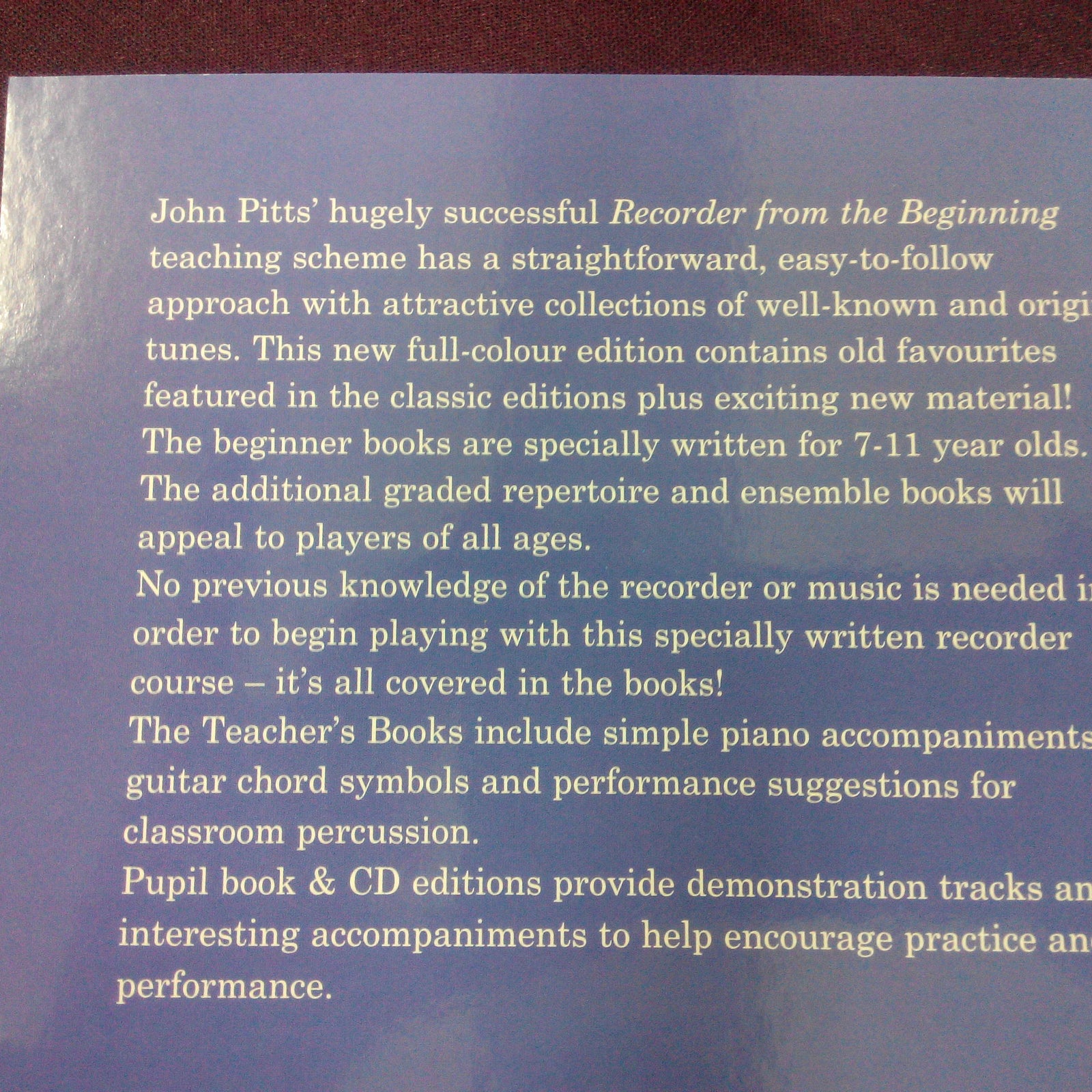 MSL Rec From Begin Pupils 1 Rev Bk Only