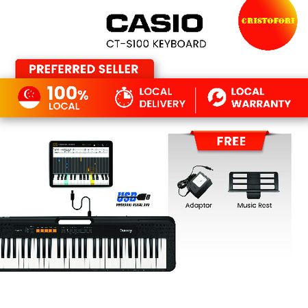 Casio CT-S100 (Black) Keyboard
