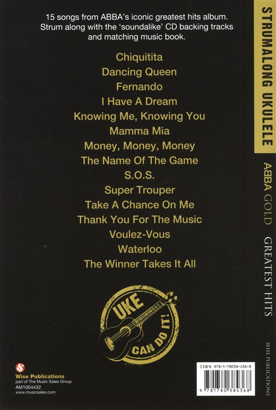 MSL Abba Gold Uke Can Do It Uke Bk/CD