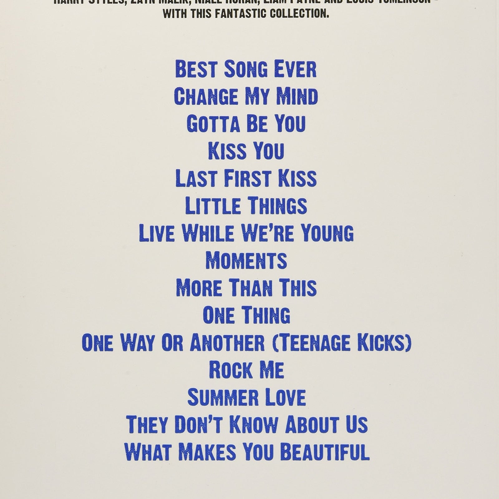 MS Best of One Direction