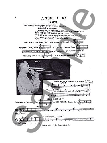 MSL Tune A Day Trombone Book 1 (Treble)
