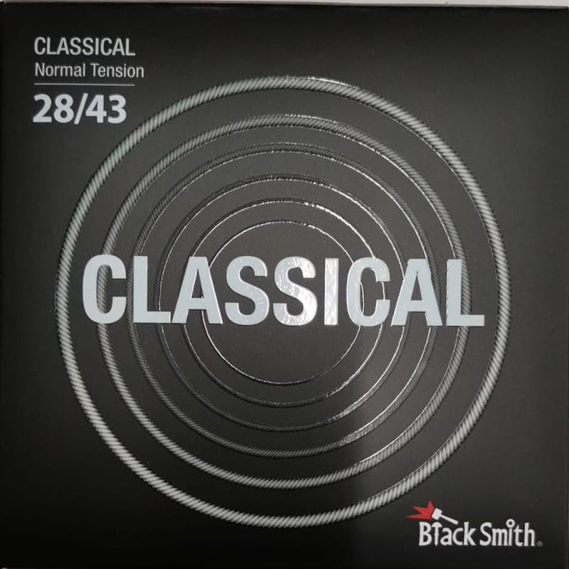 Black Smith 80N 28/43 Silverplated Classical Gtr String Normal Tension