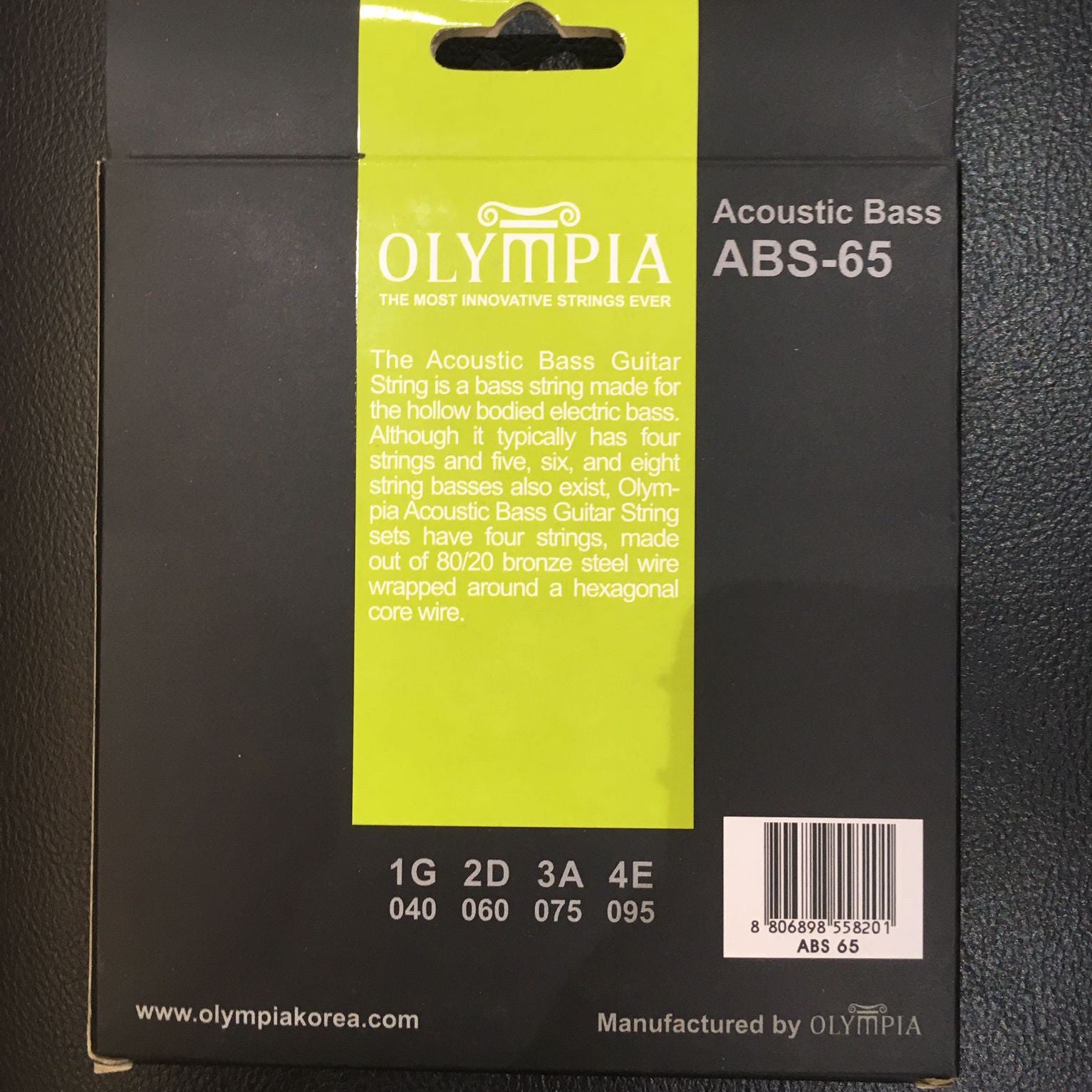 Olympia ABS 65 Acoustic Bass Strings (040-095) 80/20 Bronze