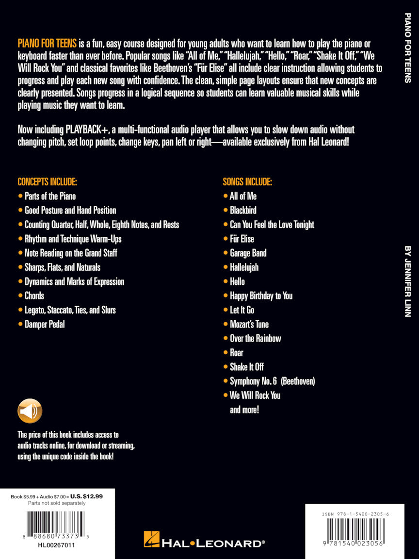 Hal Leonard - Piano For Teens Method - A Beginner's Guide