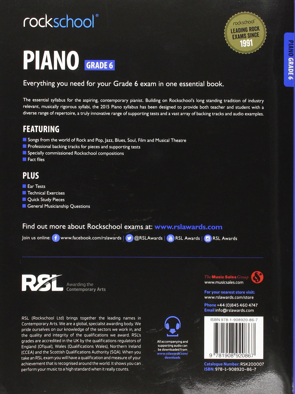 Rockschool Piano G6 2015-18
