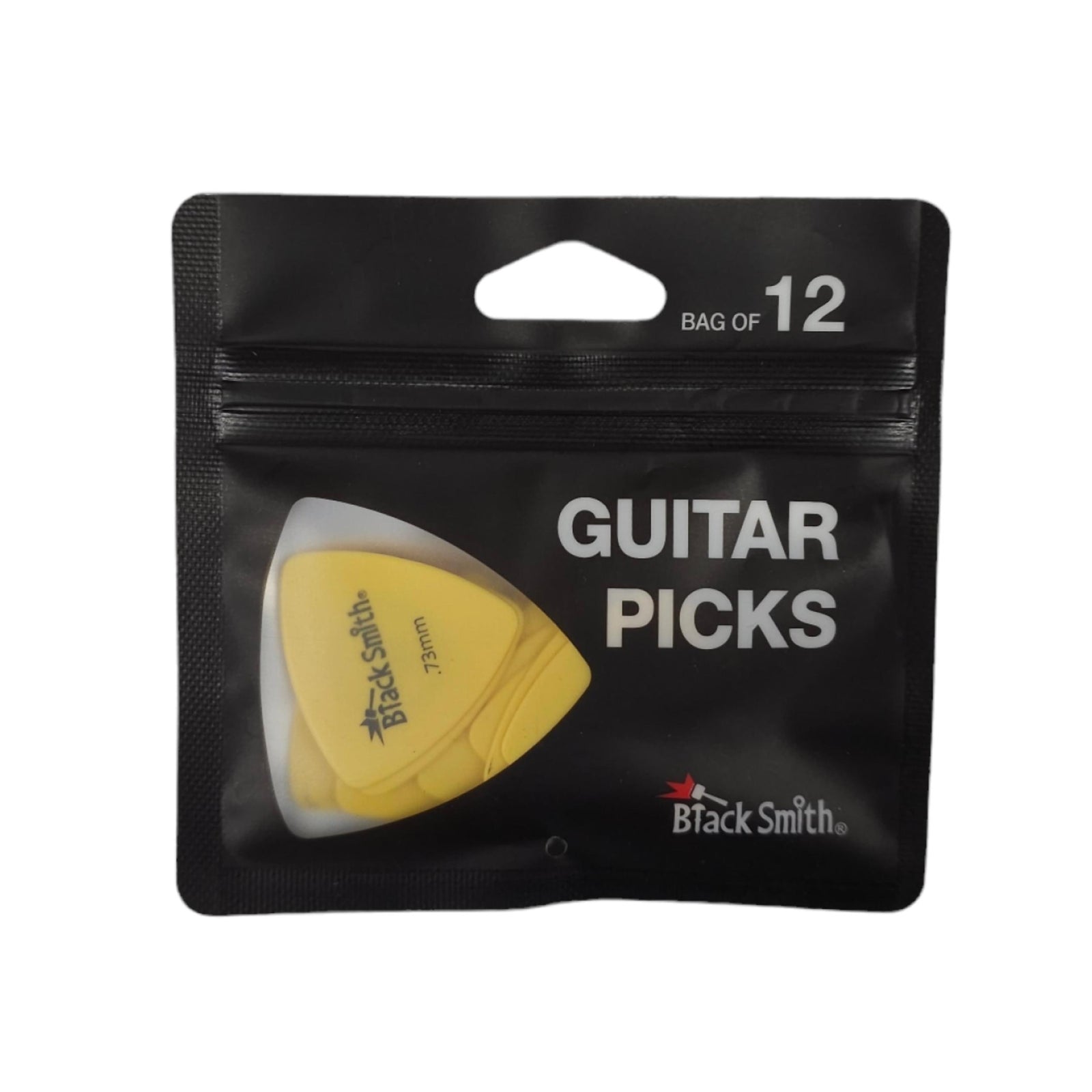 Black Smith Triangle Guitar Pick (Bag of 12) - 0.73mm (Yellow) - TAP073YW-M