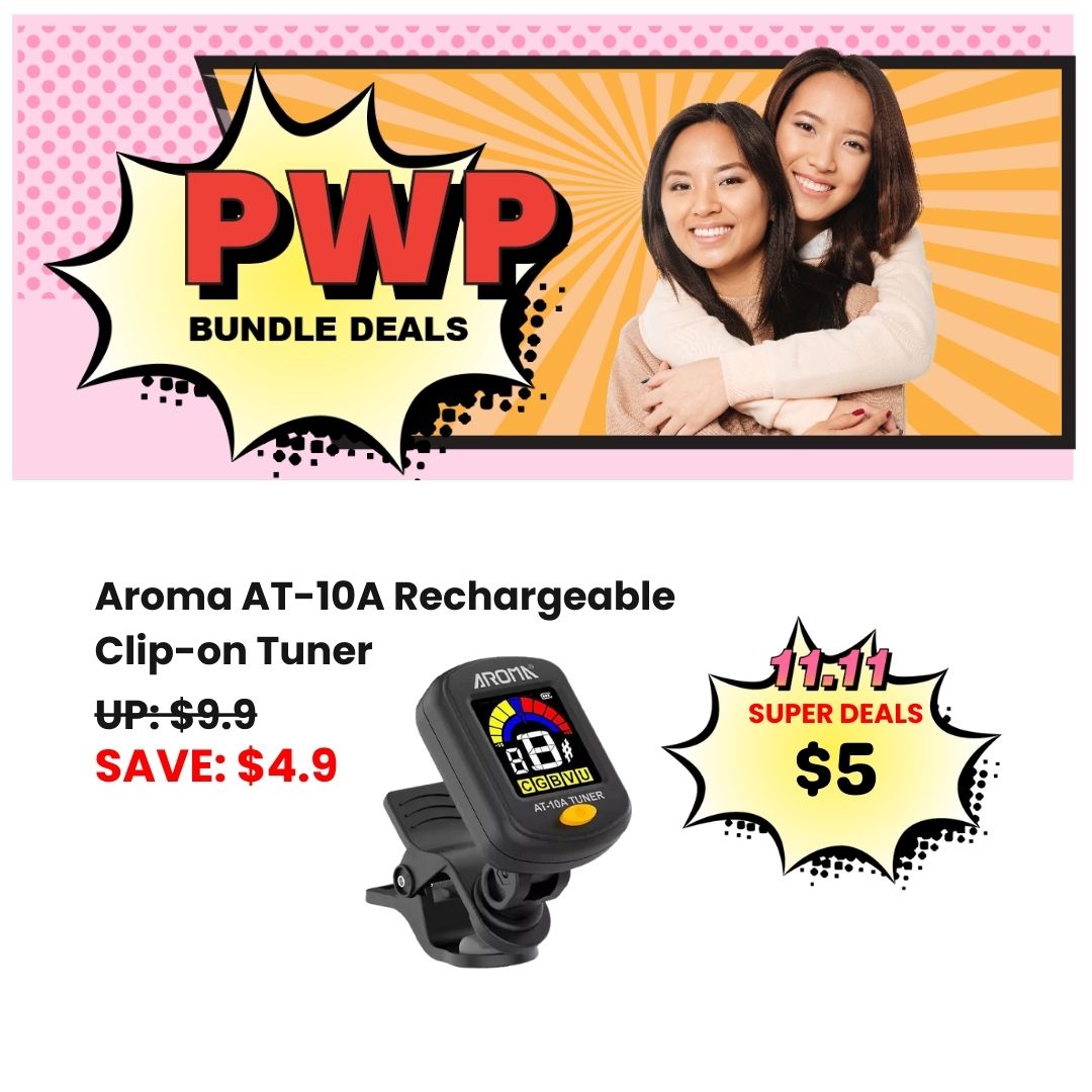 AROMA AT-10A Rechargeable Clip-on Tuner