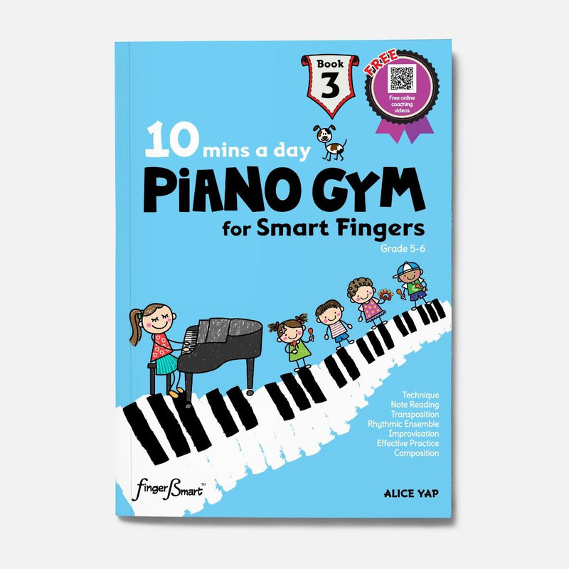 10 Mins A Day Piano Gym for Smart Fingers Book 3