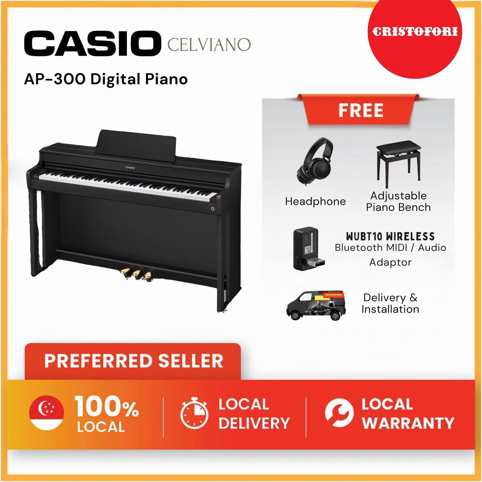 Casio Celviano AP-300 Black