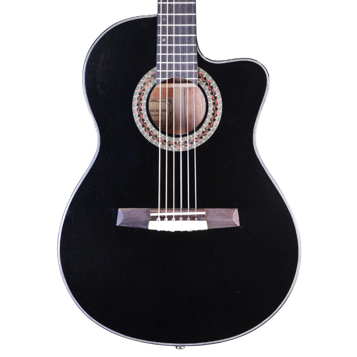 GAEA GSC-339CEQ SBK 39" Classical-electric Guitar