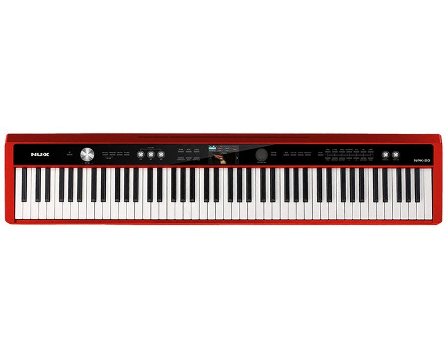 NUX Digital Piano -NPK-20 (Red) - with X Stand