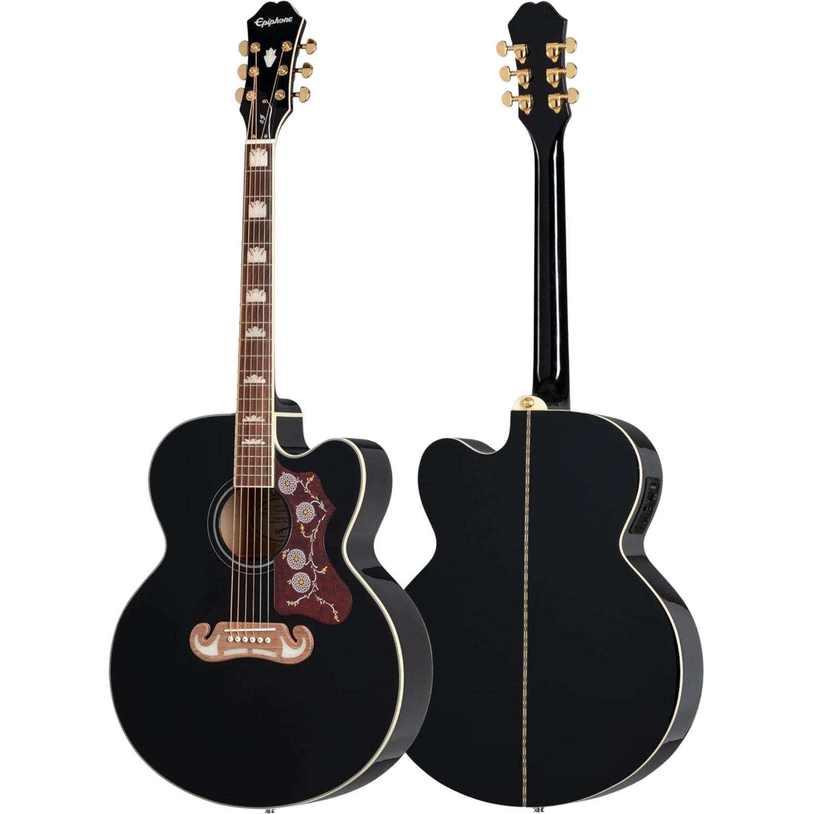 Epiphone J-200 EC Studio Acoustic-electric Guitar Black