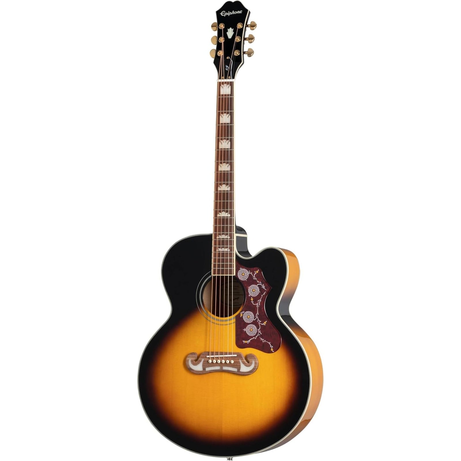 Epiphone J-200 EC Studio Acoustic-electric Guitar Vintage Sunburst