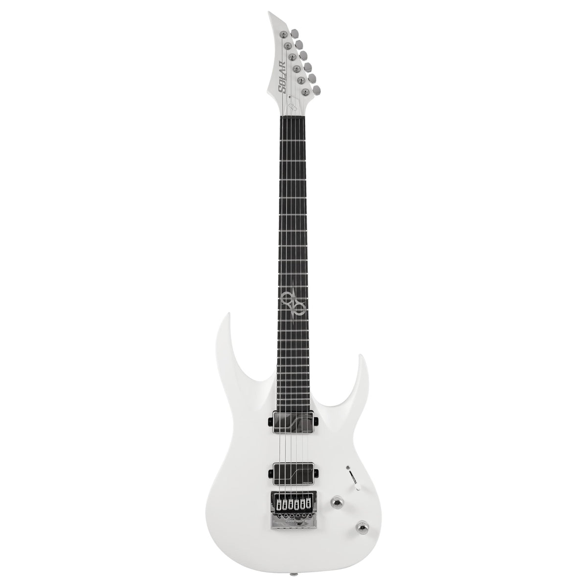 Solar A1.6 Vinter Electric Guitar - White with Telecaster shape, Fishm ...