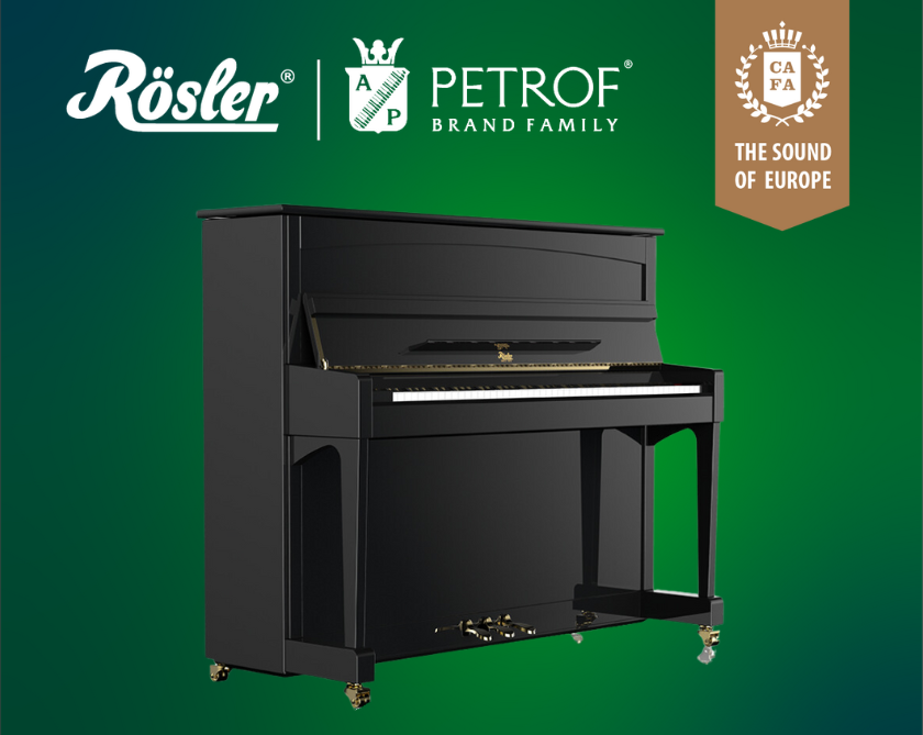 Rosler Upright Piano RD120 Black