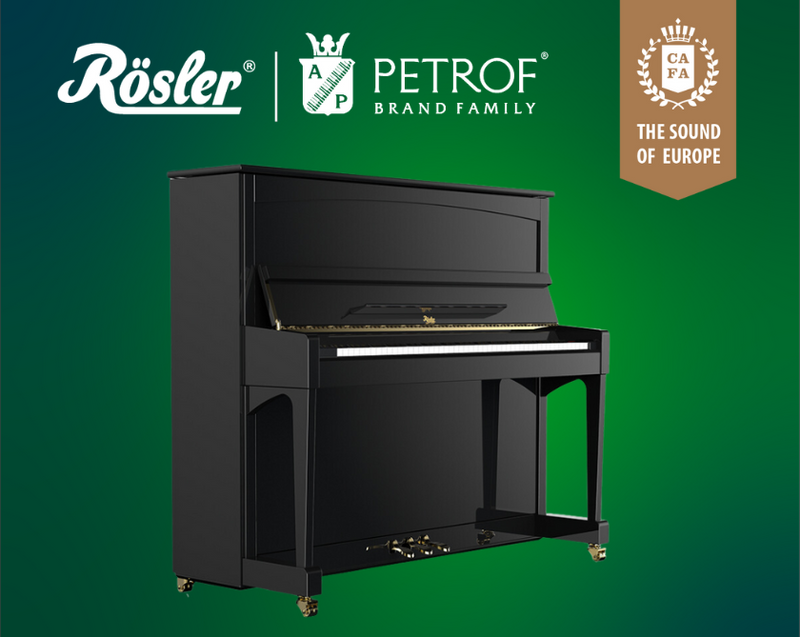 Rosler Upright Piano RD126 Black