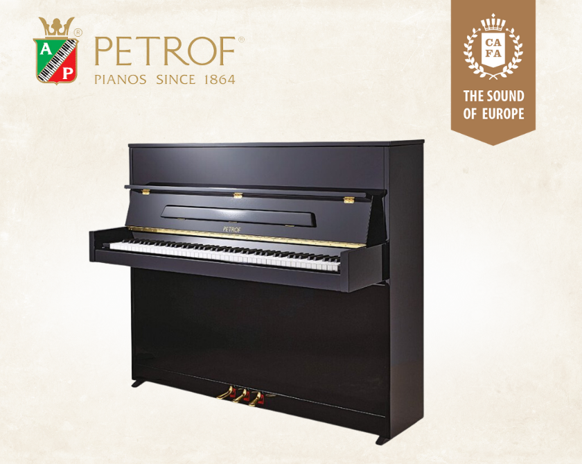 PETROF Upright Piano P118P1 Black