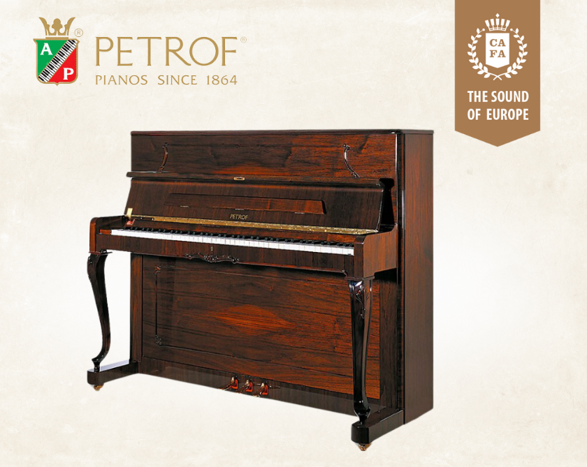 PETROF Upright Piano P118C1 Mahogany