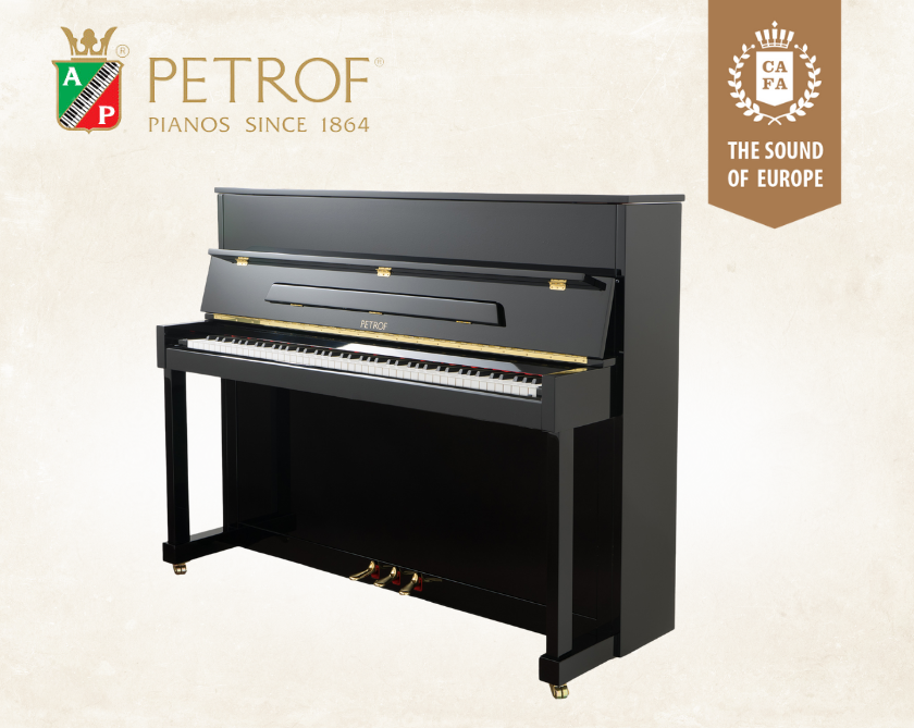 PETROF Upright Piano P122N2 Black