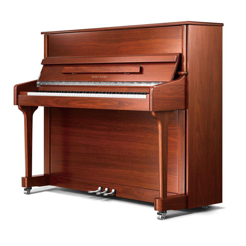 Pearl River Upright Piano - EU118S Grained Mahogany Polished