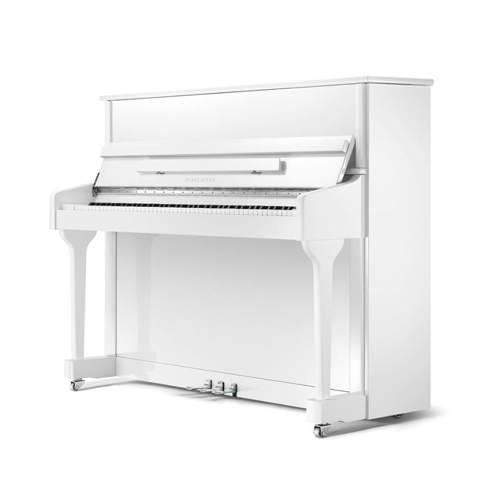 Pearl River Upright Piano - EU118S White