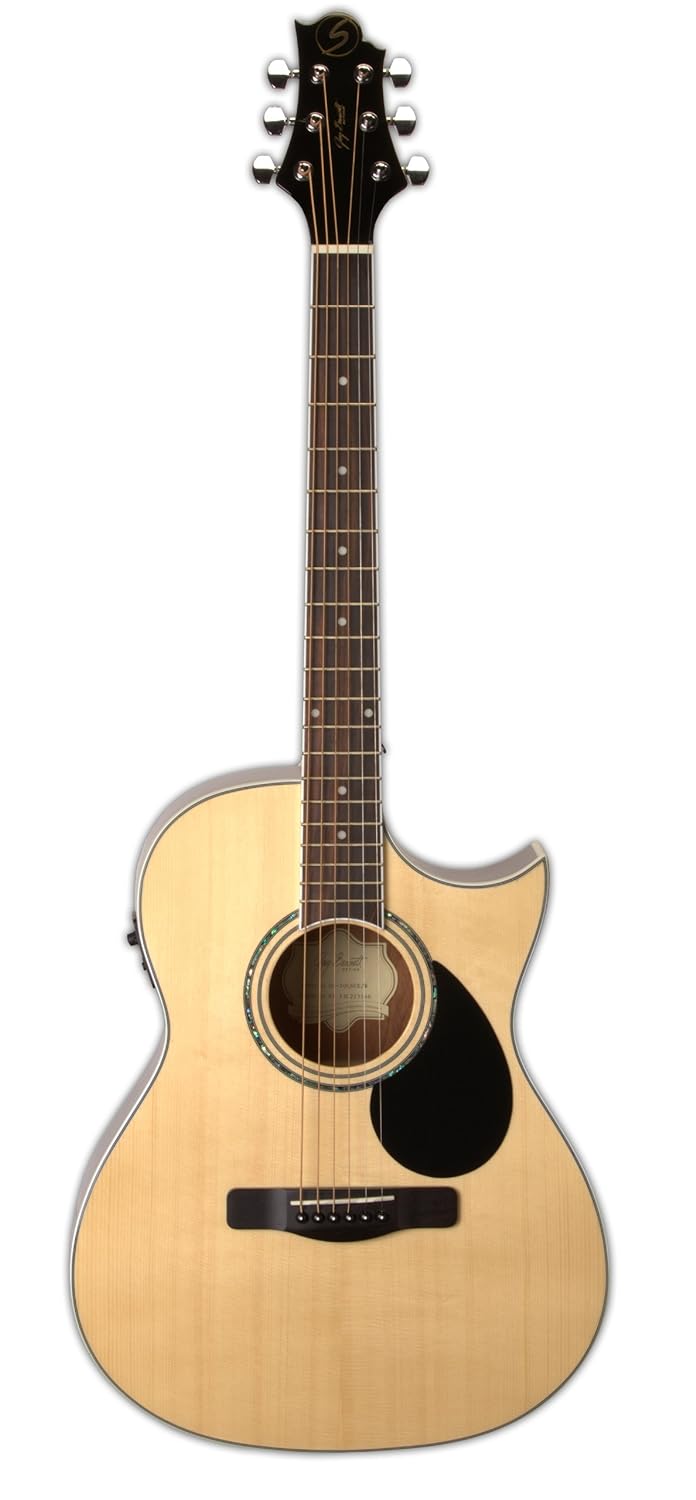 Greg Bennett GA-100SCE Acoustic-Electric Guitar Natural