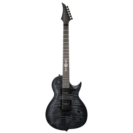 Solar GC1.6FR Killertone - Flame black gloss with floyd rose