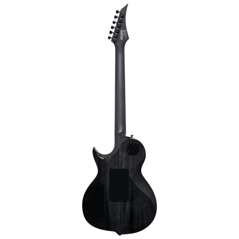 Solar GC1.6FR Killertone - Flame black gloss with floyd rose