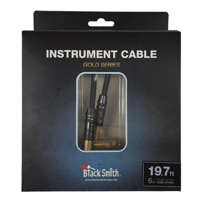 Black Smith GSIC-STRA6 Gold Cable Straight to Angle Mono 6M